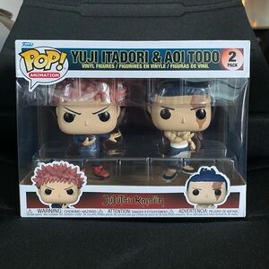 Jujutsu Kaisen Yuji Itadori and Aoi Todo Funko Pop
